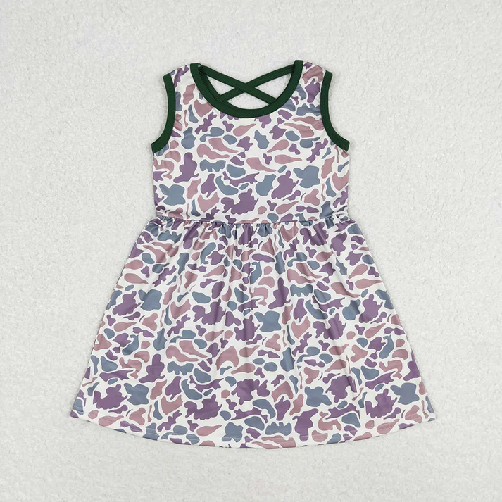 RTS Baby Boys Grey Camo Girls Sibling Dresses Shirts Tops Match clothing