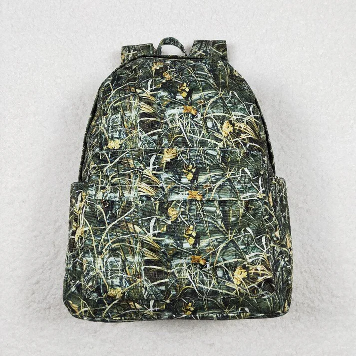 RTS NO MOQ Baby Kids Boys Sibling Brother Camo Backpacks Bags