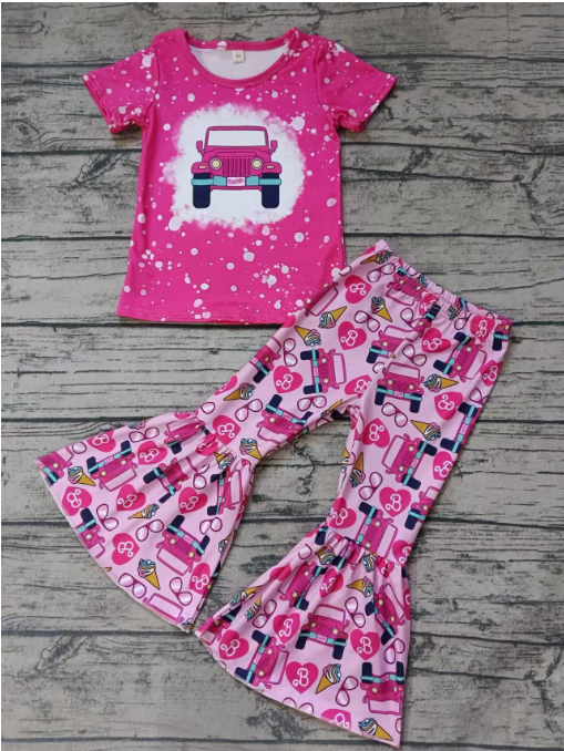 custom truck pink suit