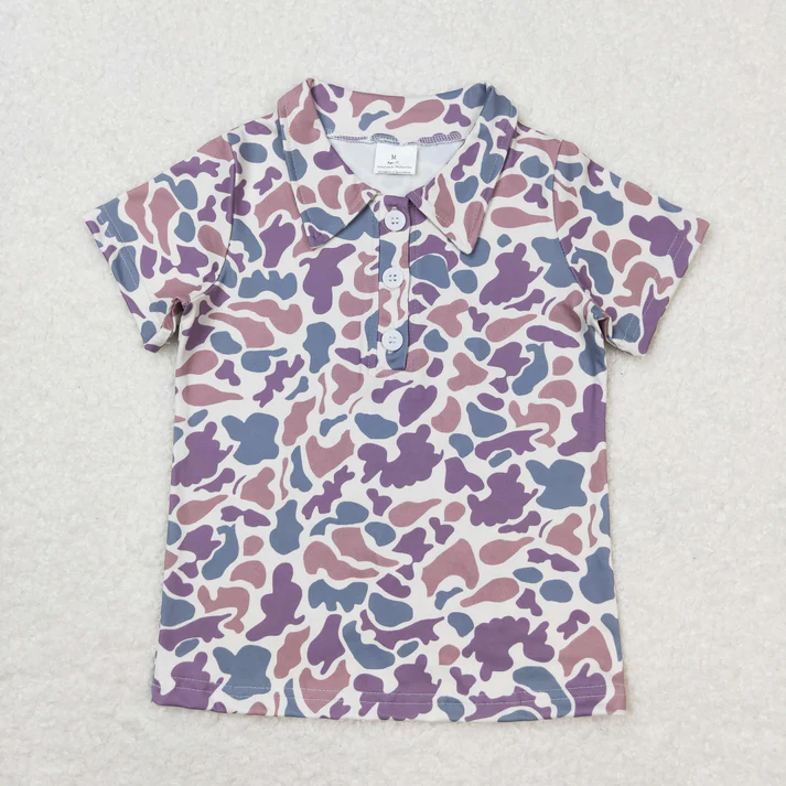 RTS Baby Boys Grey Camo Girls Sibling Dresses Shirts Tops Match clothing
