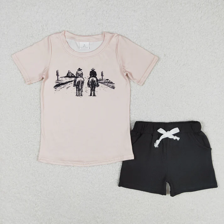 RTS Boys duck short sleeve shorts suit