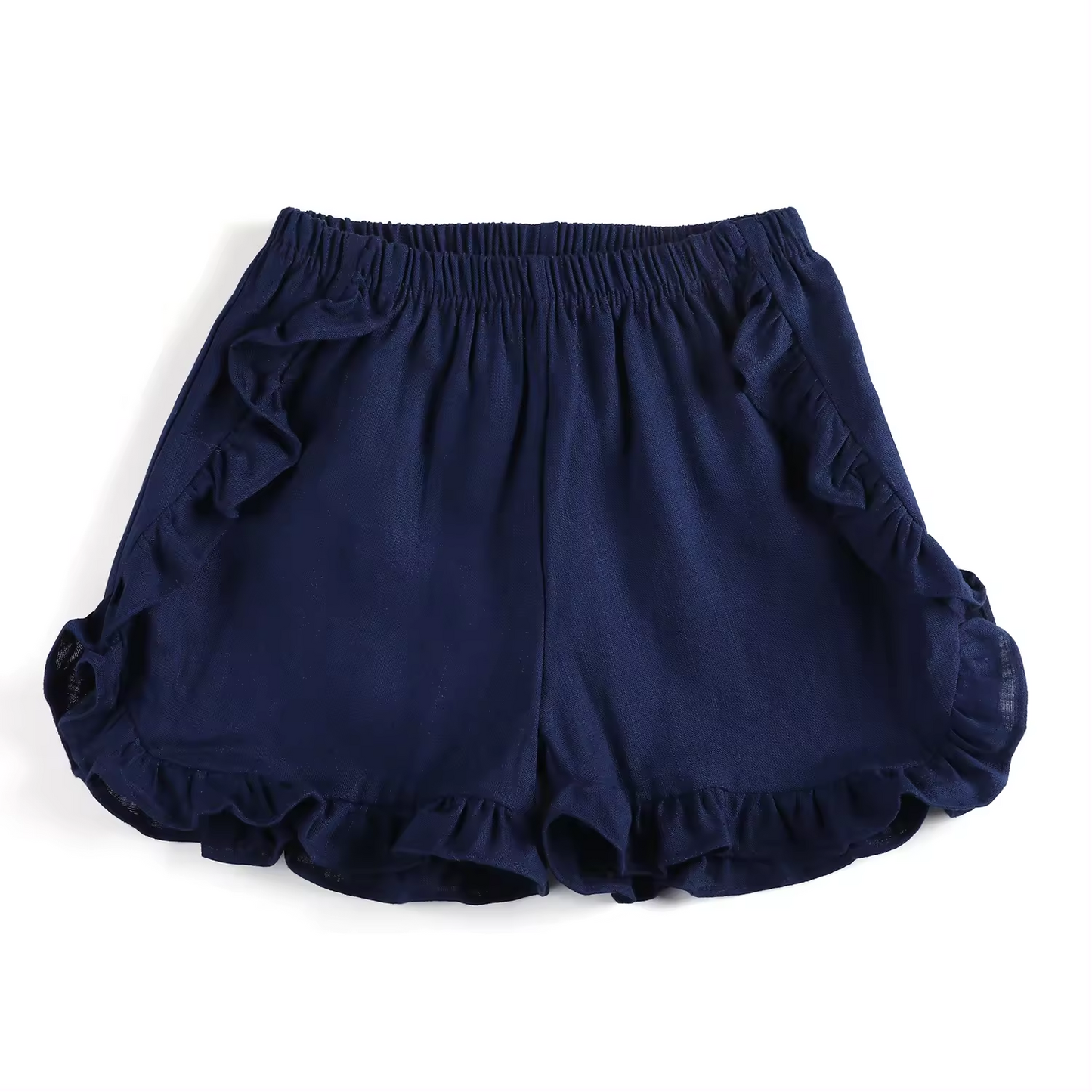 custom moq 3  COTTON SHORTS girls navy shorts