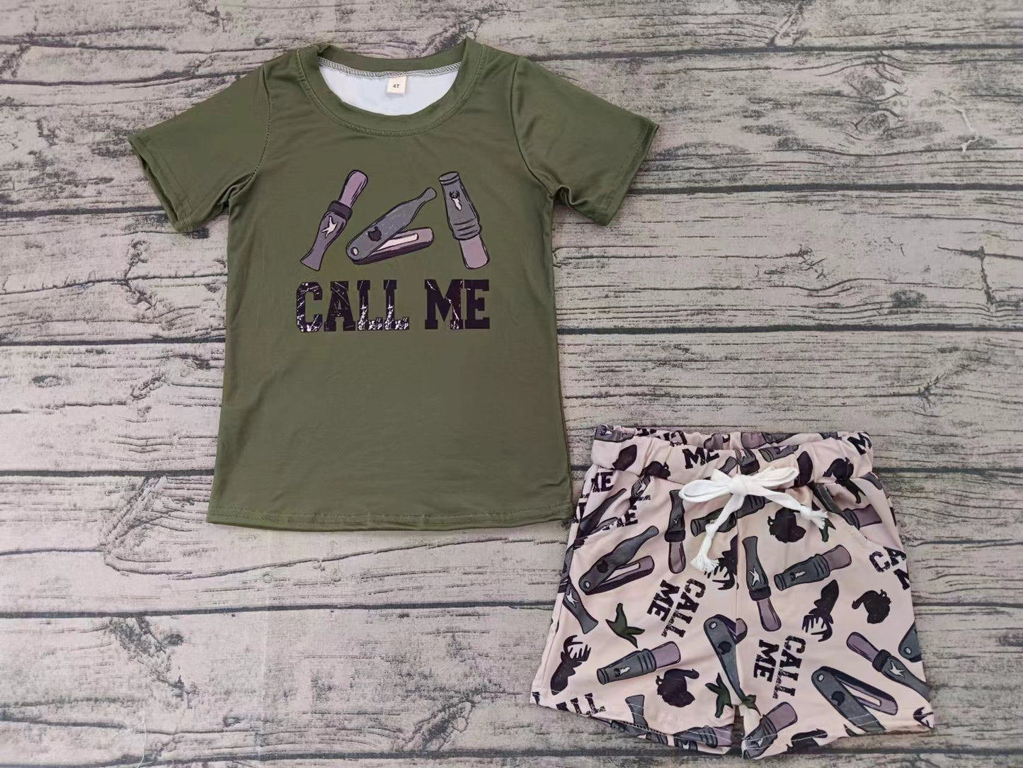 Custom moq 3 eta 6-7weeks Camouflage crayfish short-sleeved shorts suit