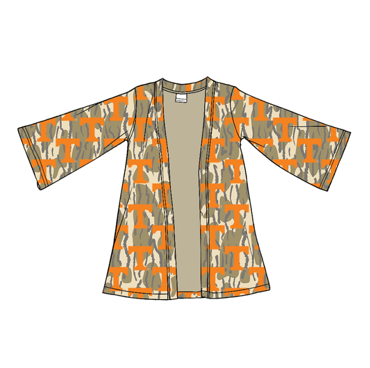 Custom moq 5 mix size milk silk baby girls clothes team summer camouflage long-sleeved cardigan-25.11.22