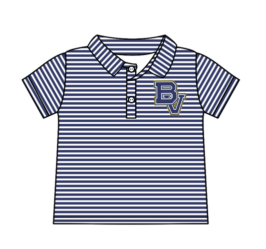 Custom moq 5 each style eta 6-7weeks baby girl clothes team blue short sleeve top-25.7.23