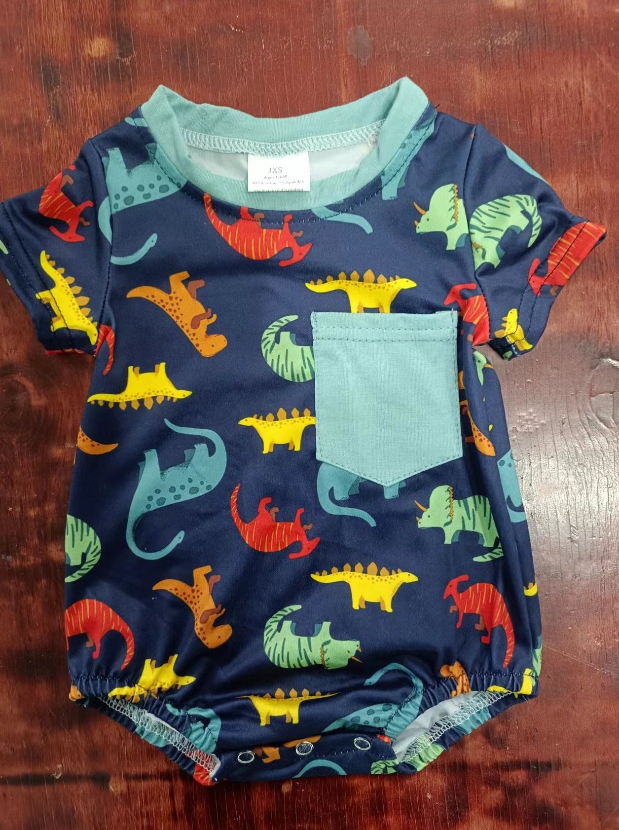 custom moq 5 eta 5weeks mix size baby boys clothes dinosaur short sleeve summer Romper