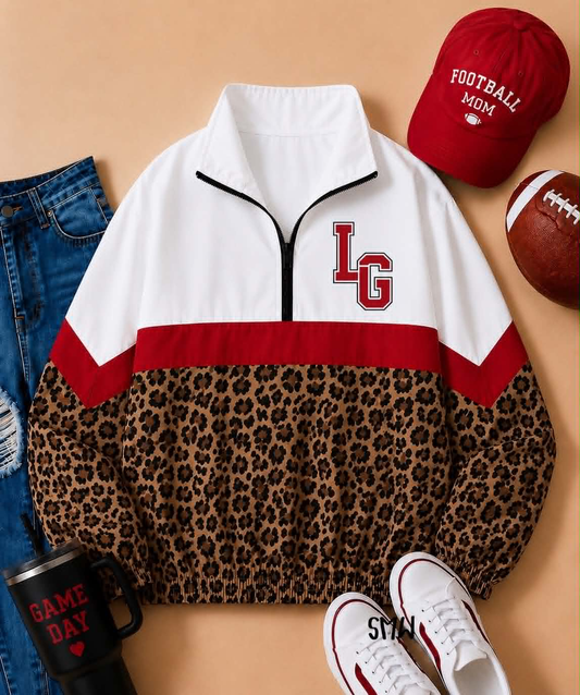 Custom moq 5 mix size White leopard print