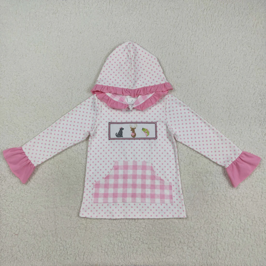 RTS NO MOQ Sibling Baby Boys clothes embroidery duck Shirt Summer Clothes camouflage hooded long sleeve tops