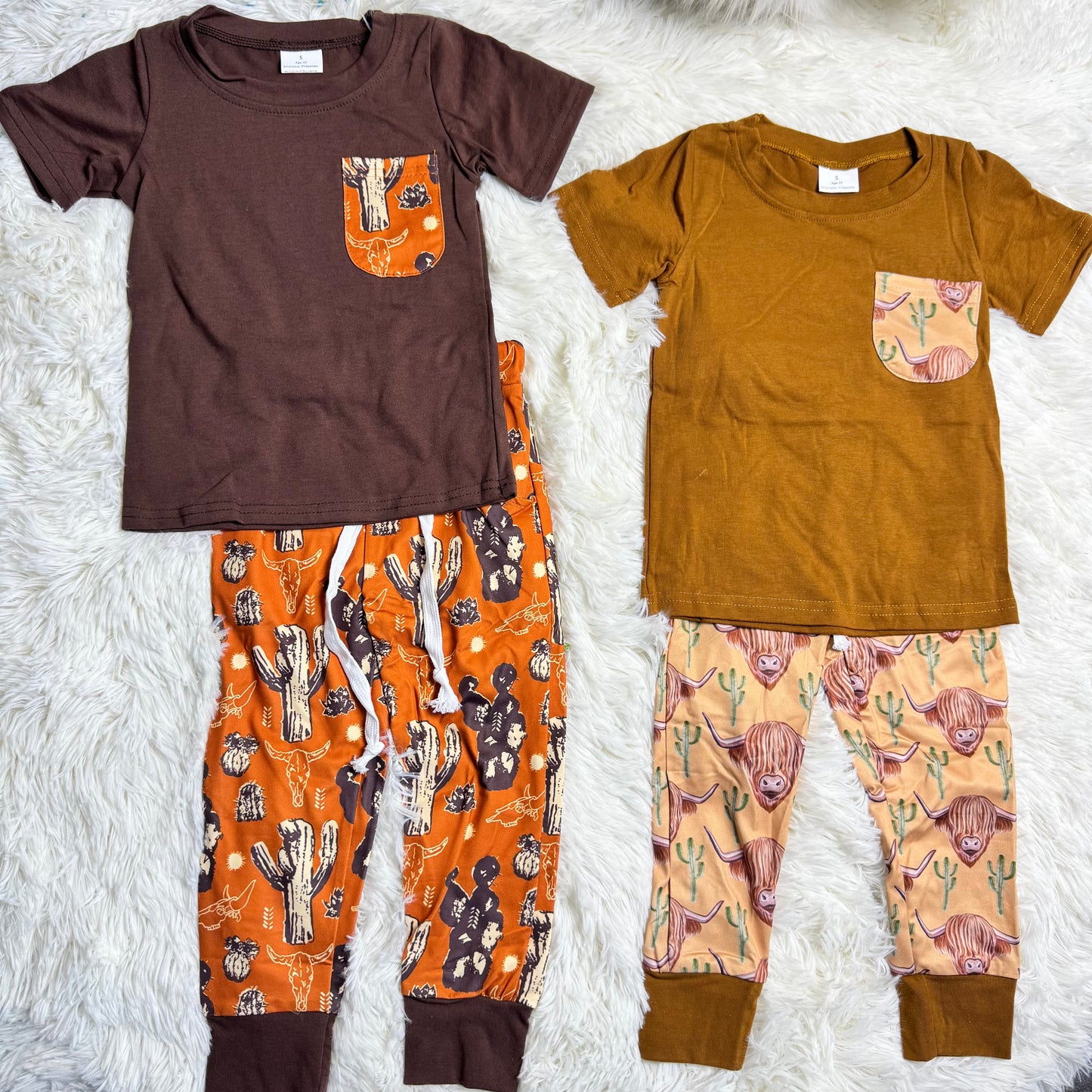 RTS NO MOQ Sibling Baby boy clothes short sleeve pants Sets