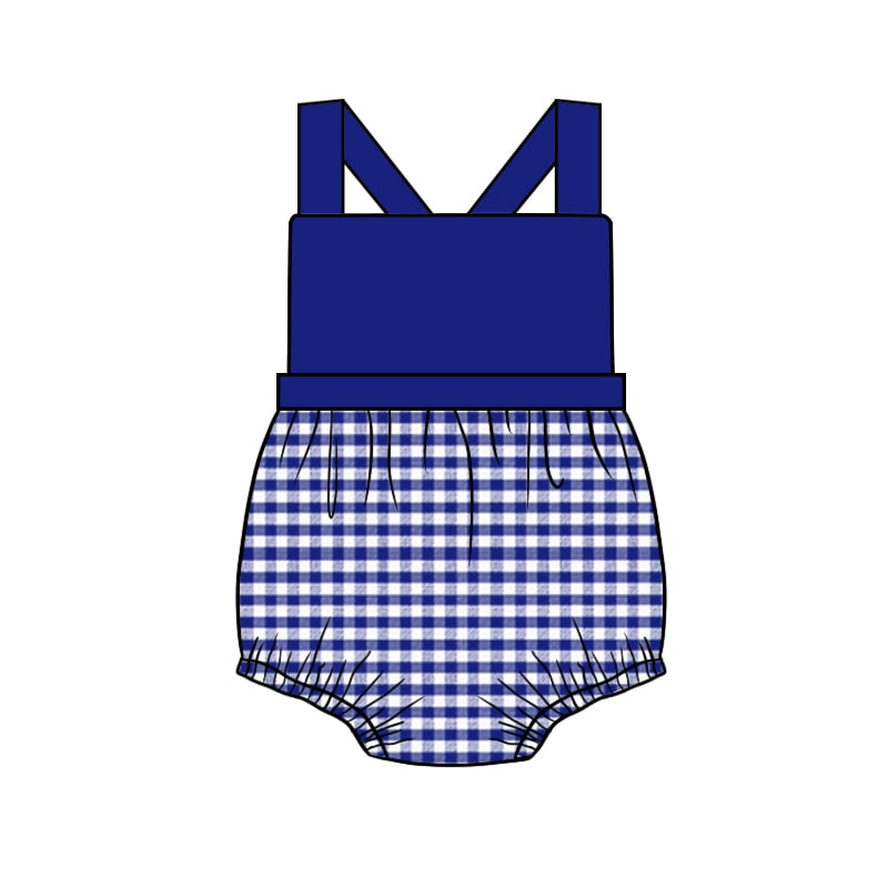 Custom moq 3 eta 7/8week moq 5 eta /4/5week baby girl and boys clothes plaid flying Sleeve briefs Shorts Set rompers