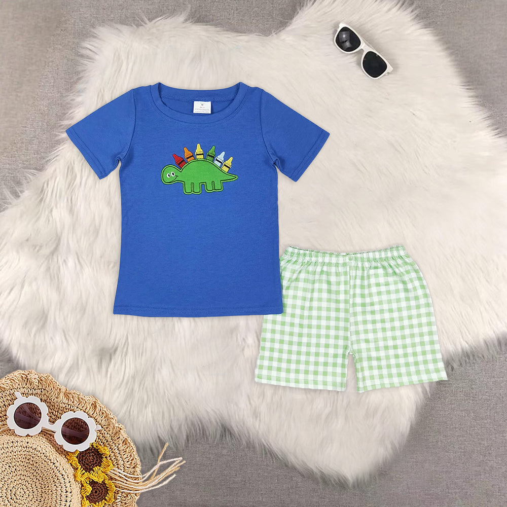RTS NO MOQ baby Girls Clothes short sleeve shorts Sets