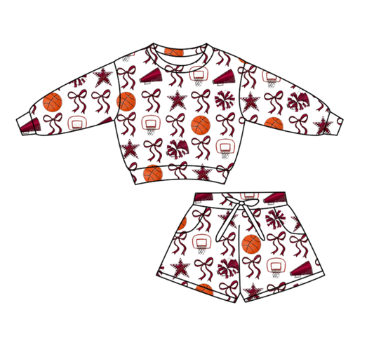 Custom moq 5 mix size milk silk summer teams baby boys clothes bow hooded long sleeve shorts sets-25.10.22