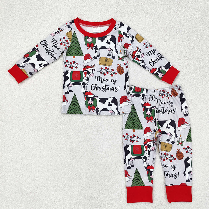 RTS NO MOQ Sibling Baby girls clothes Christmas long-sleeved trousers suit & rompers