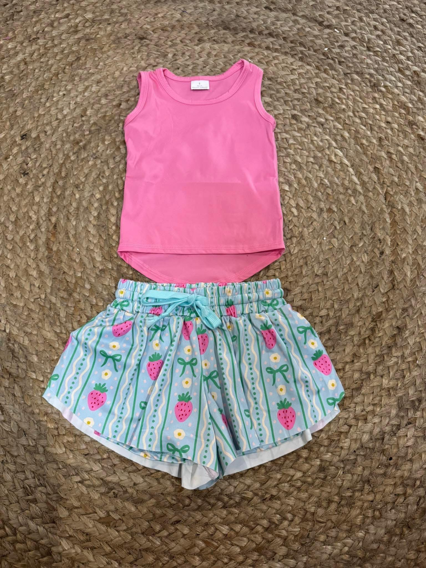 RTS NO MOQ Sibling baby girl clothes summer leopard floral shorts and yoga top