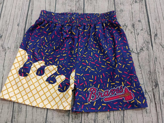 Custom moq 3 eta 6-7weeks kids clothes team Beach purple Summer Shorts-25.9.9