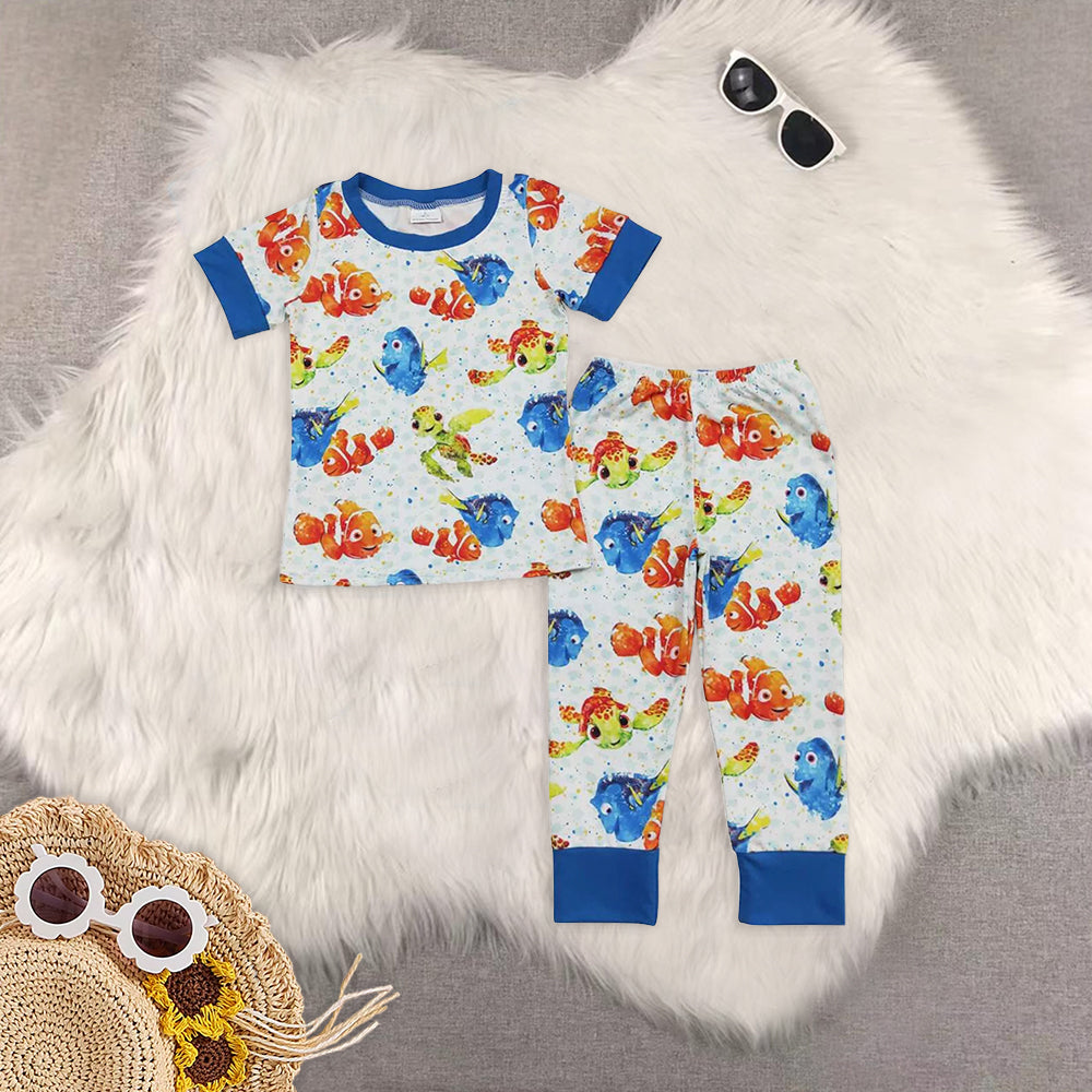 RTS NO MOQ baby girls Clothes short sleeve pantss Sets dress