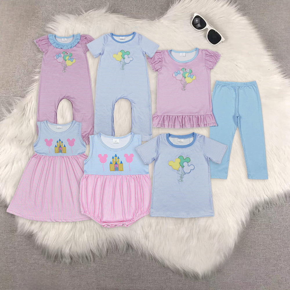 RTS NO MOQ baby girls clothes Dream Short Sleeve Suit & Dress & Top rompers