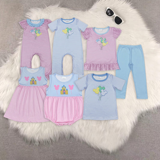 RTS NO MOQ baby girls clothes Dream Short Sleeve Suit & Dress & Top rompers