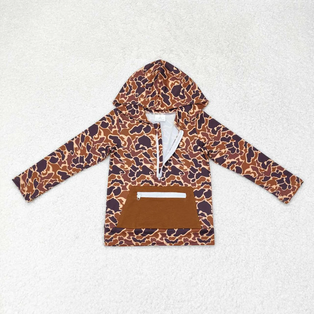 RTS NO MOQ Sibling baby boy clothes camouflage hooded long sleeve tops 2 and pants