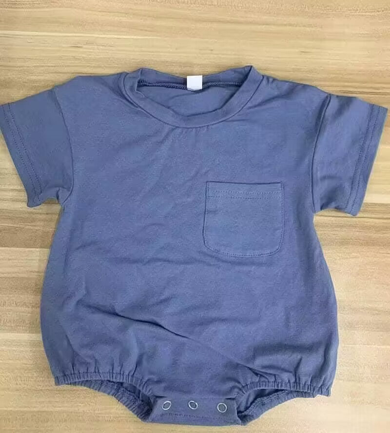 Deadline: May 24 custom eta 5week no moq eta 5-6weeks  cotton cotton romper  with pocket