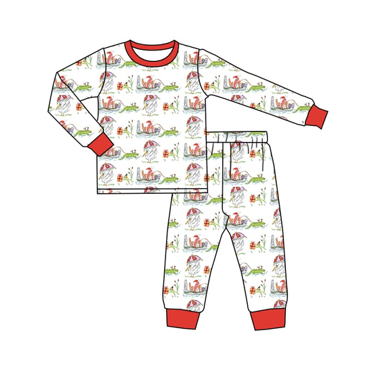 Custom moq 5 each style eta 6-7weeks baby girl clothes Christmas long sleeve pants set and dress and rompers 2-25.8.2