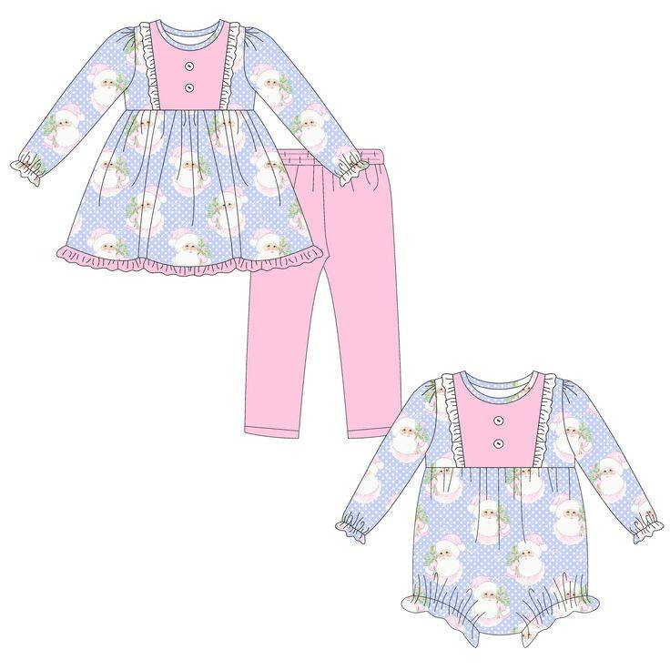 Custom moq 5 each style eta 6-7weeks baby girl clothes long sleeve pants sets and romper-25.8.25