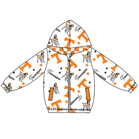 Custom moq 5 mix size milk silk summer teams baby boys clothes orange hooded long sleeve top-25.9.6