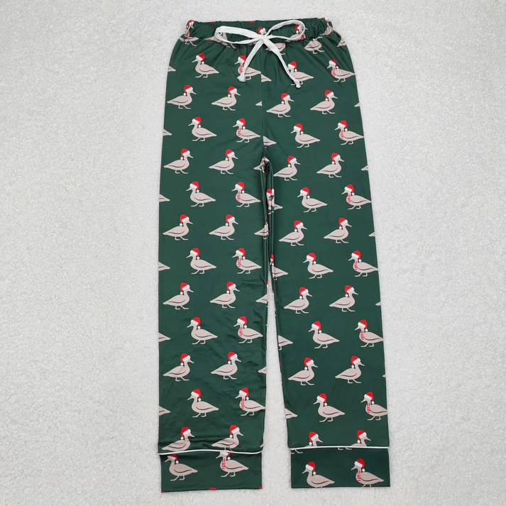 RTS NO MOQ Sibling adult clothes Christmas cow duck adult long pants