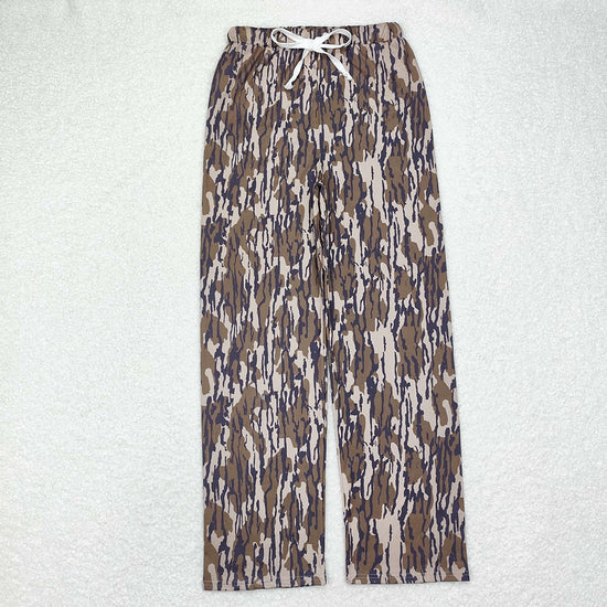RTS NO MOQ Sibling adult clothes milk silk camouflage duck adult long pants