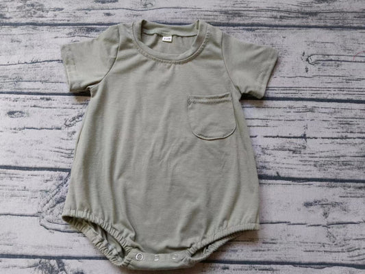 custom moq 5 eta 5weeks mix size baby boys gray short sleeve Summer romper