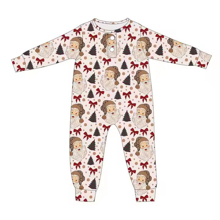 Custom moq 5 each style eta 6-7weeks baby girl clothes Christmas long sleeve romper 6-25.7.25