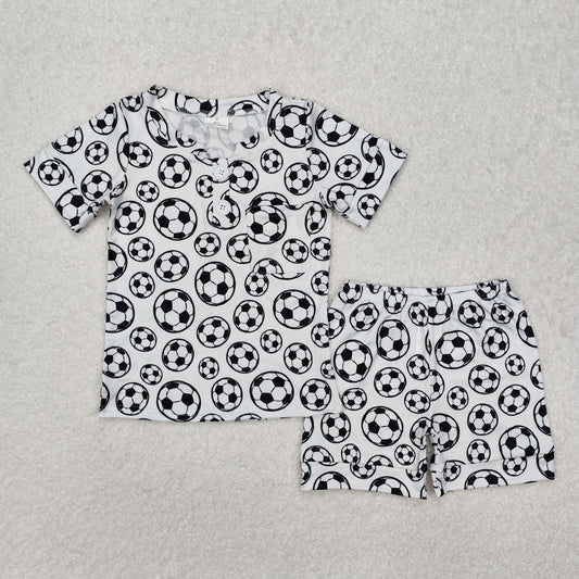 RTS NO MOQ ETA 5/7days Arrived BSSO1008 White short-sleeved shorts with soccer pockets