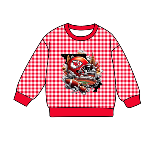 Custom moq 8 mix size milk silk summer team baby boys clothes plaid red long sleeve top-25.9.23