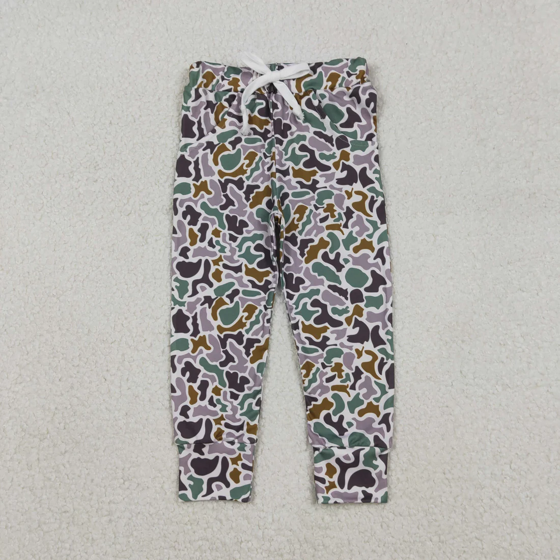 RTS NO MOQ Sibling baby boy clothes Camouflage drawstring trousers