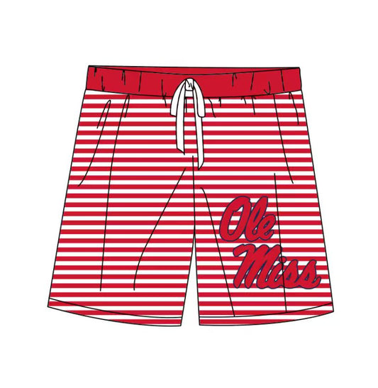 Custom moq 5 mix size milk silk summer teams baby boys clothes summer swim shorts