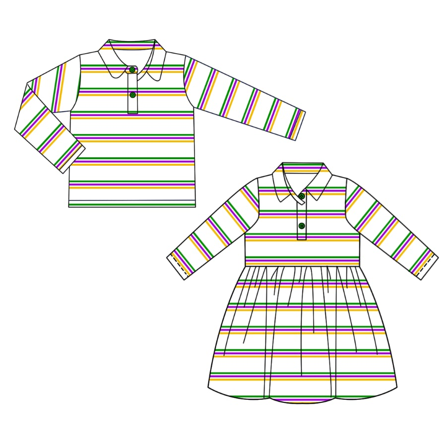 Custom moq 5 each style eta 6-7weeks baby girl clothes long sleeve top and dress-25.8.2