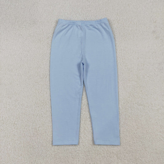 RTS NO MOQ（In Stock) P0820 Solid Light Blue Pants