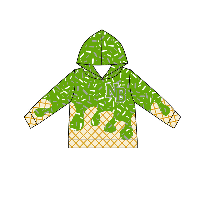 Custom Special character style tops and shorts. bright green Beach