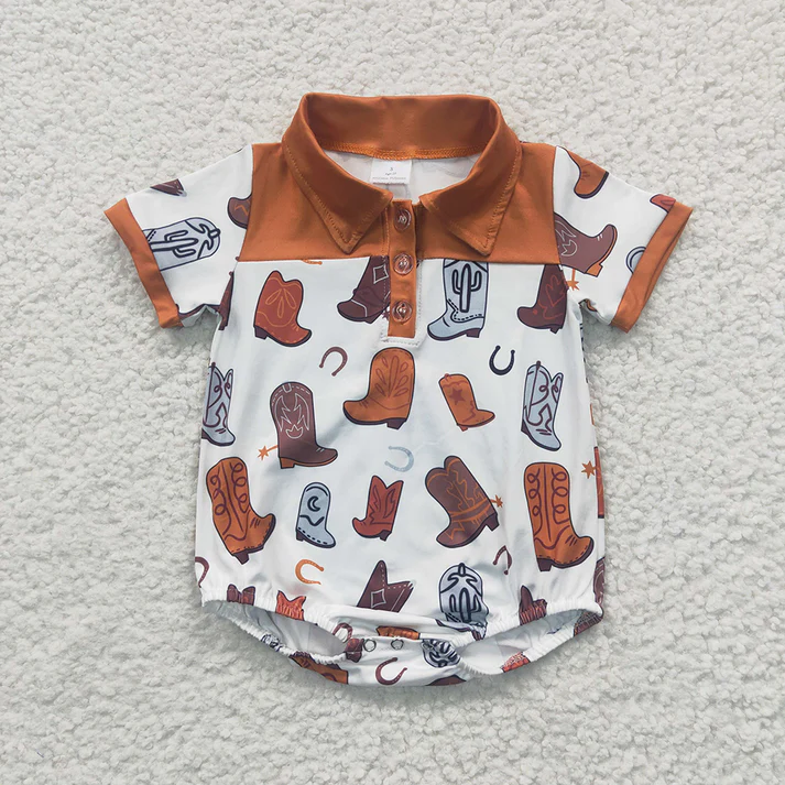RTS NO MOQ Baby girls clothes Shorts Sleeve Romper Mixed Sizes