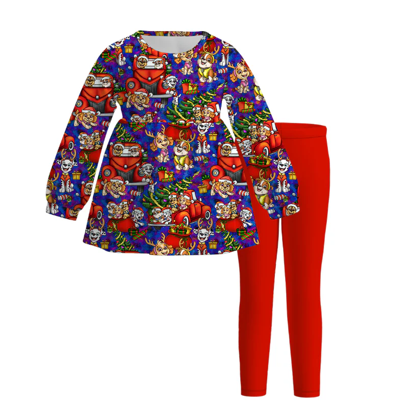 Custom moq 5 each style eta 6-7weeks baby girl clothes long sleeve pants sets 1 and sets 4-25.7.14
