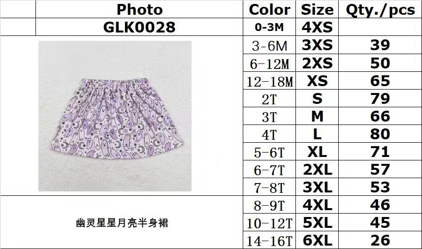rts no moq GLK0028 Ghost Star Moon Skirt