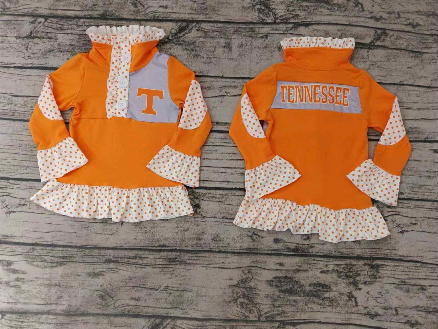 Custom moq 5 mix size milk silk summer teams baby girls clothes team yellow sport team