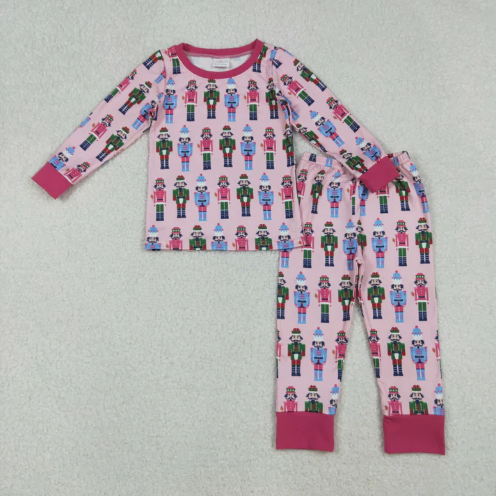 RTS NO MOQ Sibling Baby Girls Boys clothes Christmas long Sleeve Pants pajamas Sets