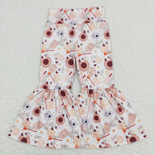 P0262 sunflower flower camera white pants
