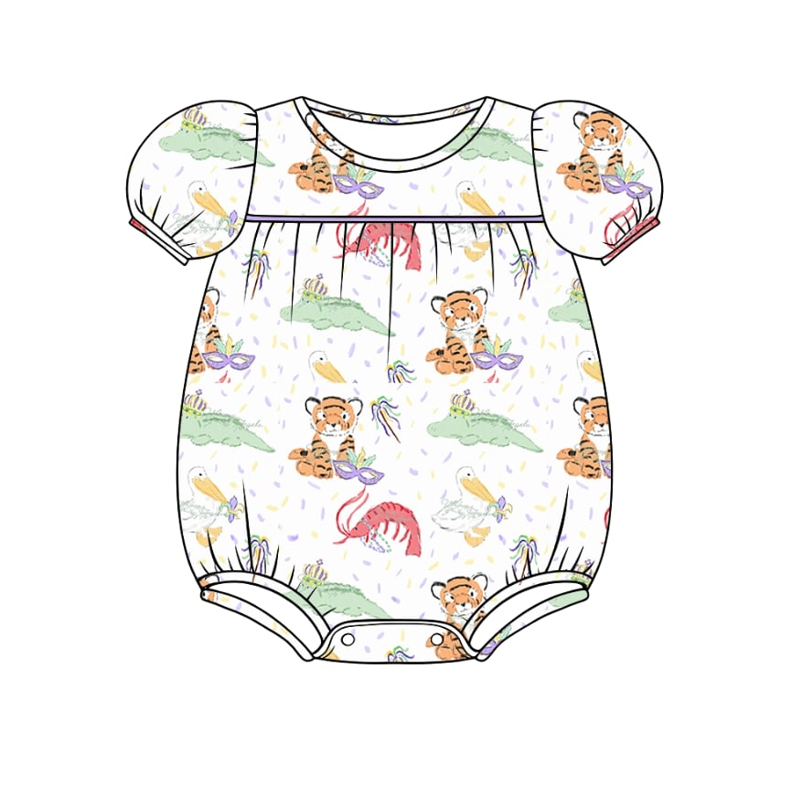 Custom moq 5 mix size milk silk Dinosaur short-sleeved dress set