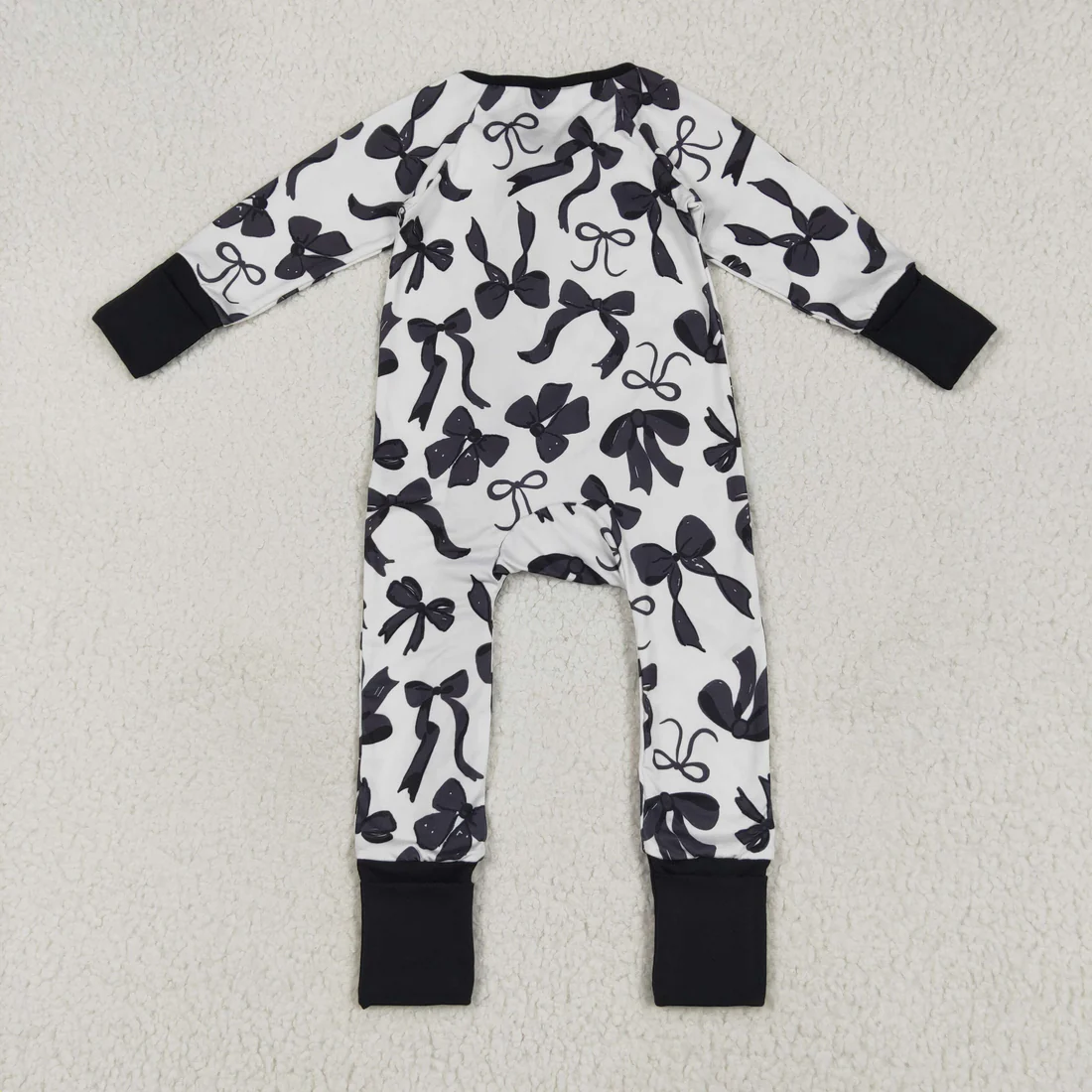 RTS NO MOQ Sibling Baby boy girls clothes bow long-sleeve rompers