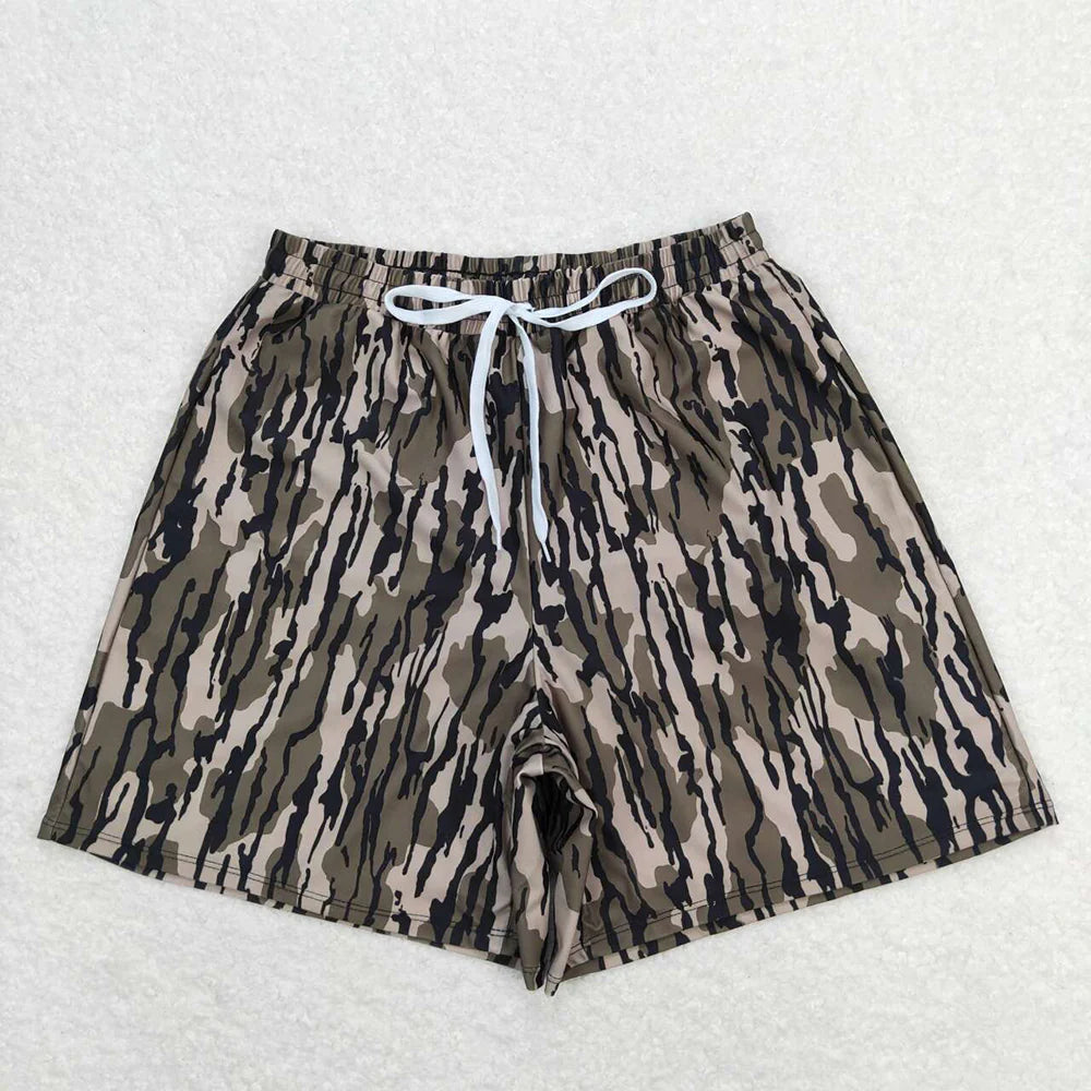 Best Sell RTS Summer Green Camo Trunks 'Daddy And Me' Baby Boys Swimsuits