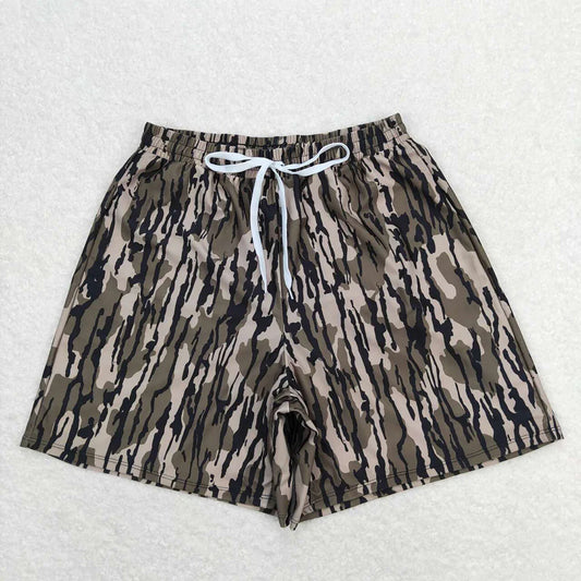 Best Sell RTS Summer Green Camo Trunks 'Daddy And Me' Baby Boys Swimsuits