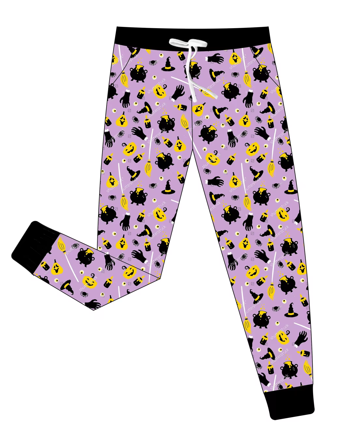 Customer  moq  3 eat 6-8weeks  Purple elasticated trousers with pumpkin hat