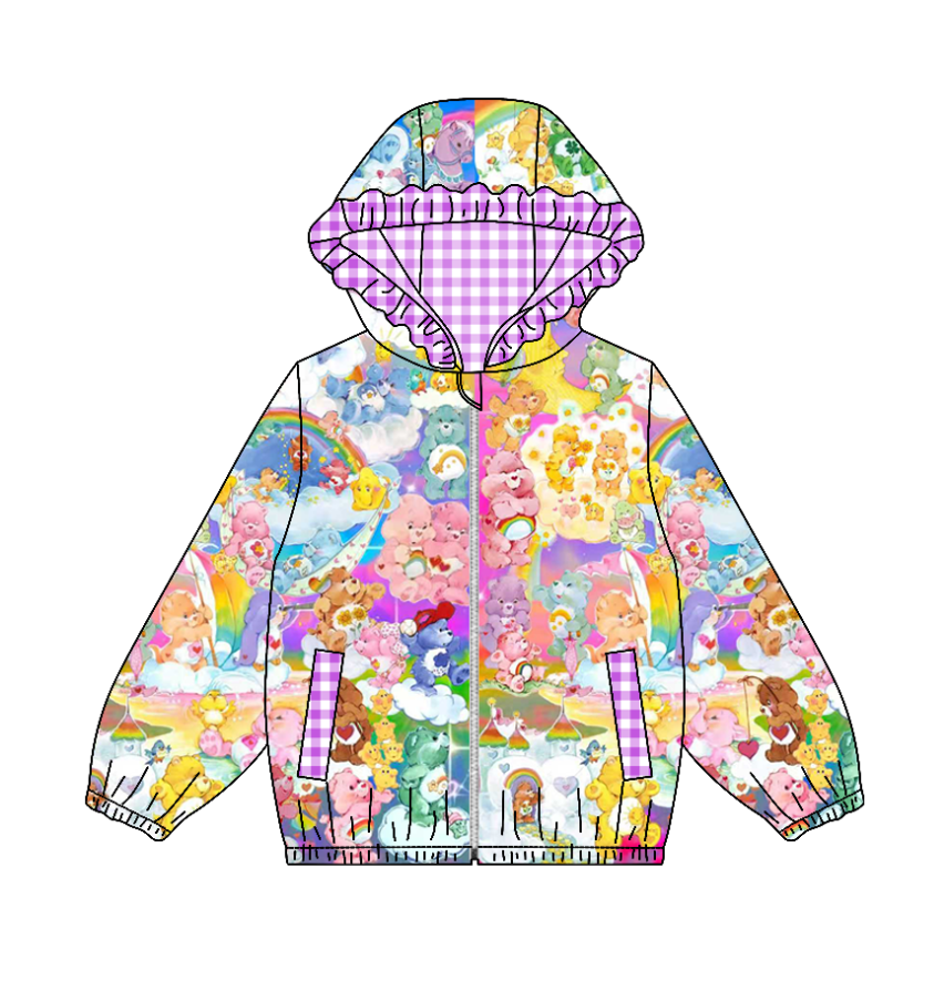 Custom moq 5 mix size milk silk summer baby girls clothes lace hooded long sleeve top-25.11.6